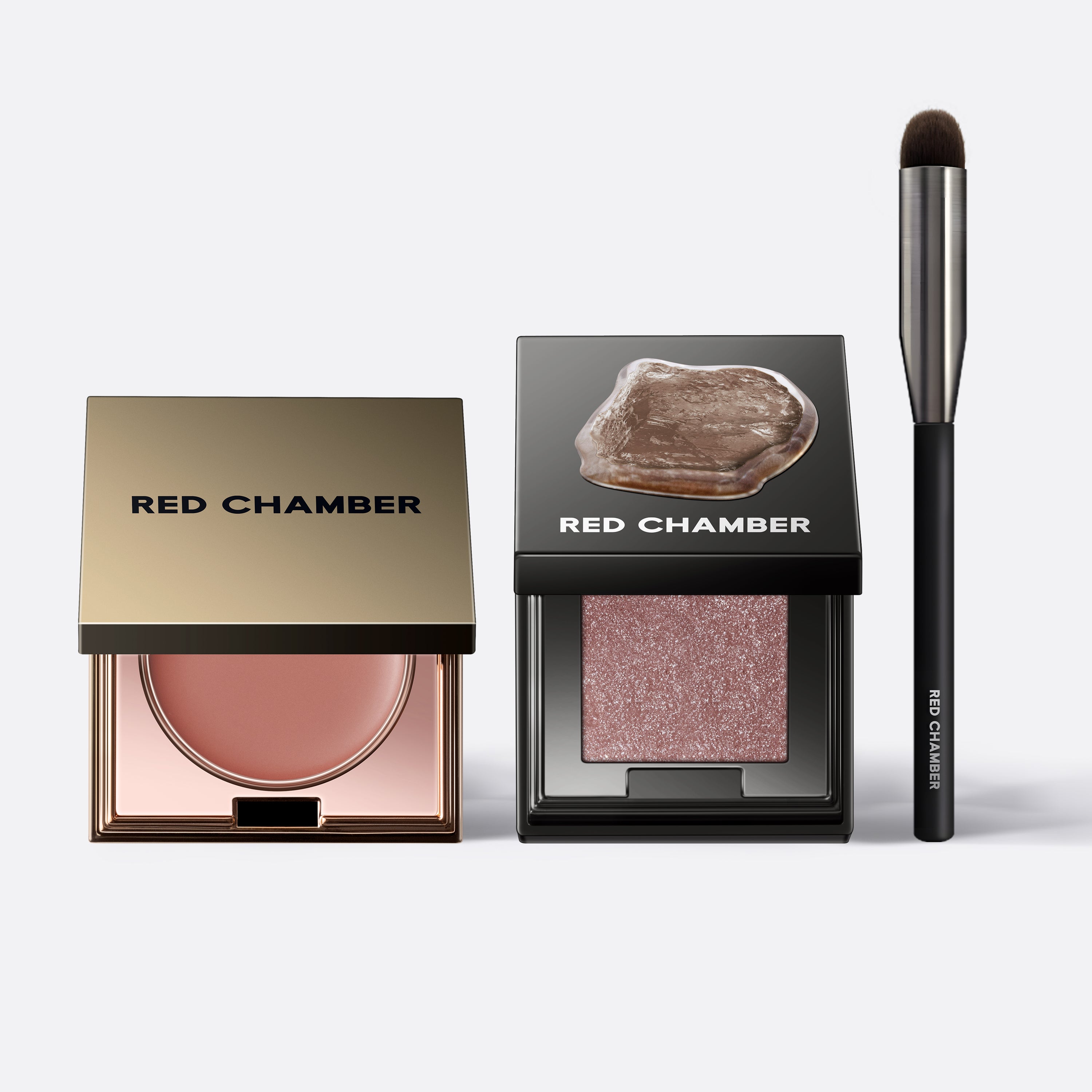 MULTI-PURPOSE 3-PIECE SET: CREAM, POWDER & BRUSH